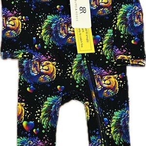 9-12 Bums & Roses Lion Footie